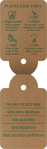 Tag em Papel Semente